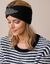 Headband en maille avec bijou (noir)