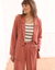 Veste blazer fluide manches longues (bois de rose)