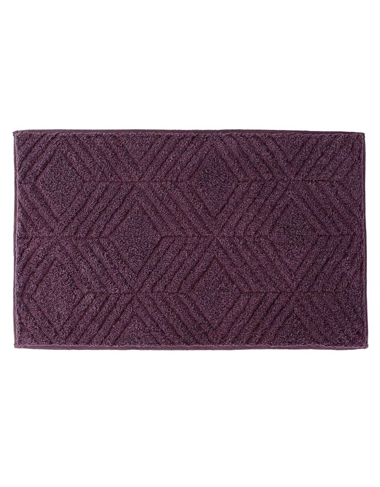 Tapis de bain Géométrique  (aubergine)