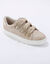 Tennis scratchées effet croco irisées (beige / doré)