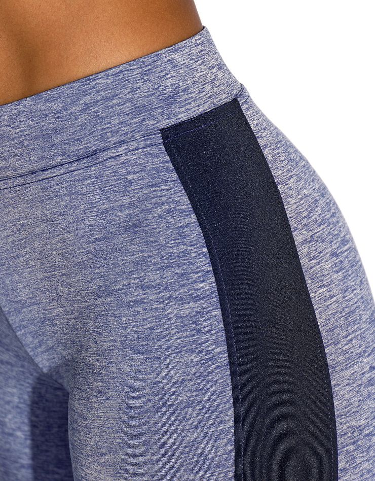 Legging chiné à bande côtés (bleu chiné / marine) Legging chiné à bande côtés (bleu chiné / marine)