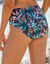 Culotte de bain imprimée haute Melosa (bleu)