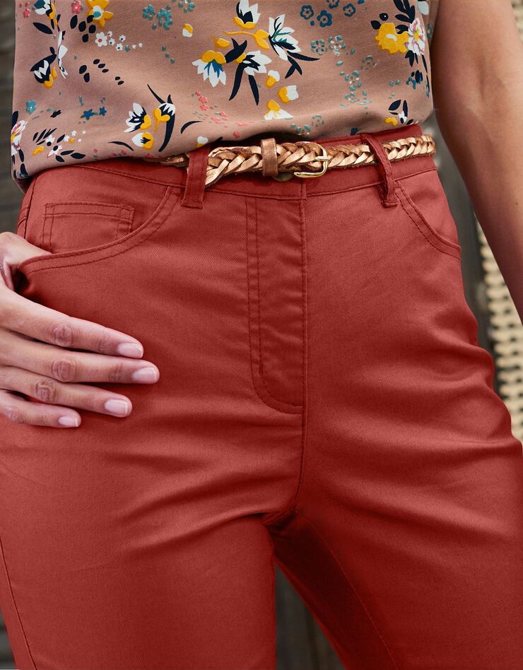 Pantalon enduit fuselé (tomette) Pantalon enduit fuselé (tomette)