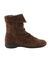 Boots fourrées en croûte de cuir (marron)