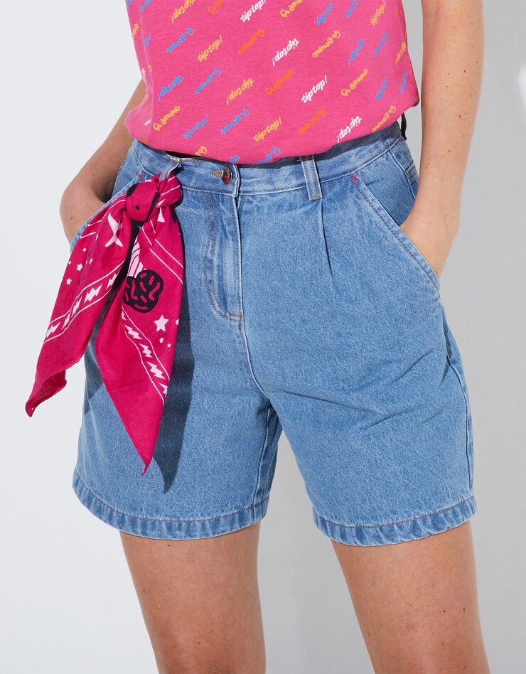 Foulard imprimé bandana collection Lulu la Nantaise (fuchsia) Foulard imprimé bandana collection Lulu la Nantaise (fuchsia)