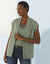 Gilet sans manches, maille fantaisie (kaki)