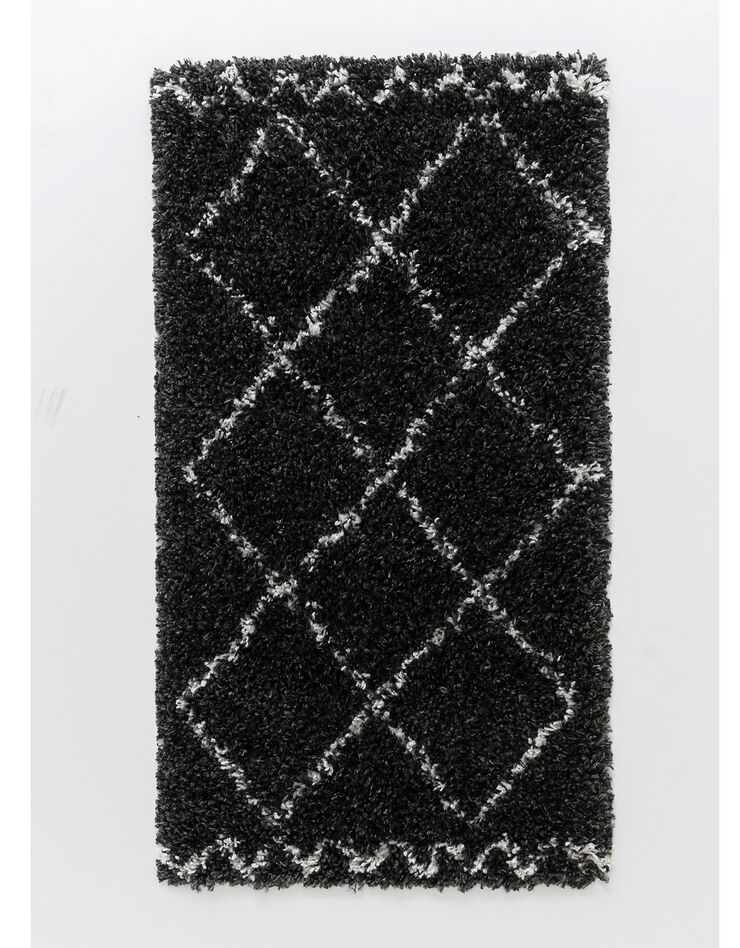 Tapis rectangulaire Saoura noir (noir)