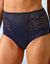 Culotte microfibre forme maxi taille haute "Osilio" - lot de 2 (marine)