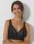 Soutien-gorge en dentelle et microfibre Well Allure - avec armatures (noir)