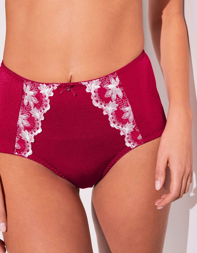 Gainette effet ventre plat Calenca (cerise)