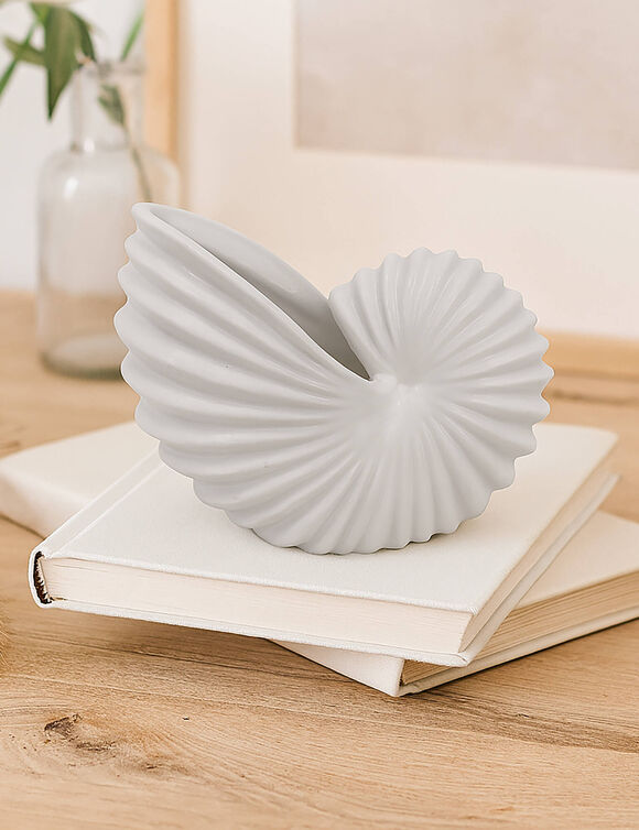 Vide-poche forme coquillage (blanc)