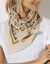 Foulard imprimé léopard (beige)