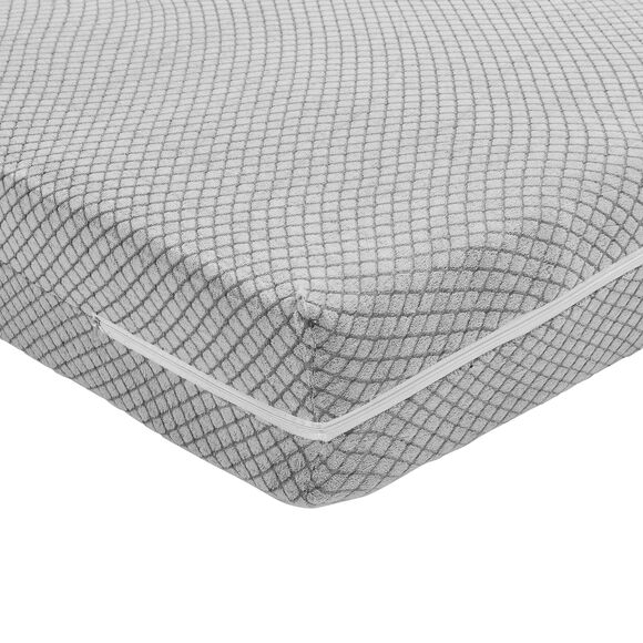 Housse de protection de matelas jacquard &eacute;pais (gris)