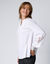 Blouse dentelle manches longues blousantes (blanc cassé)