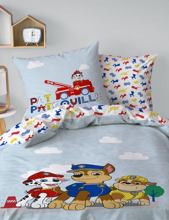 Parure de lit Pat Patrouille® - coton (bleu)