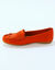 Mocassins souples textile microfibre (terracotta)