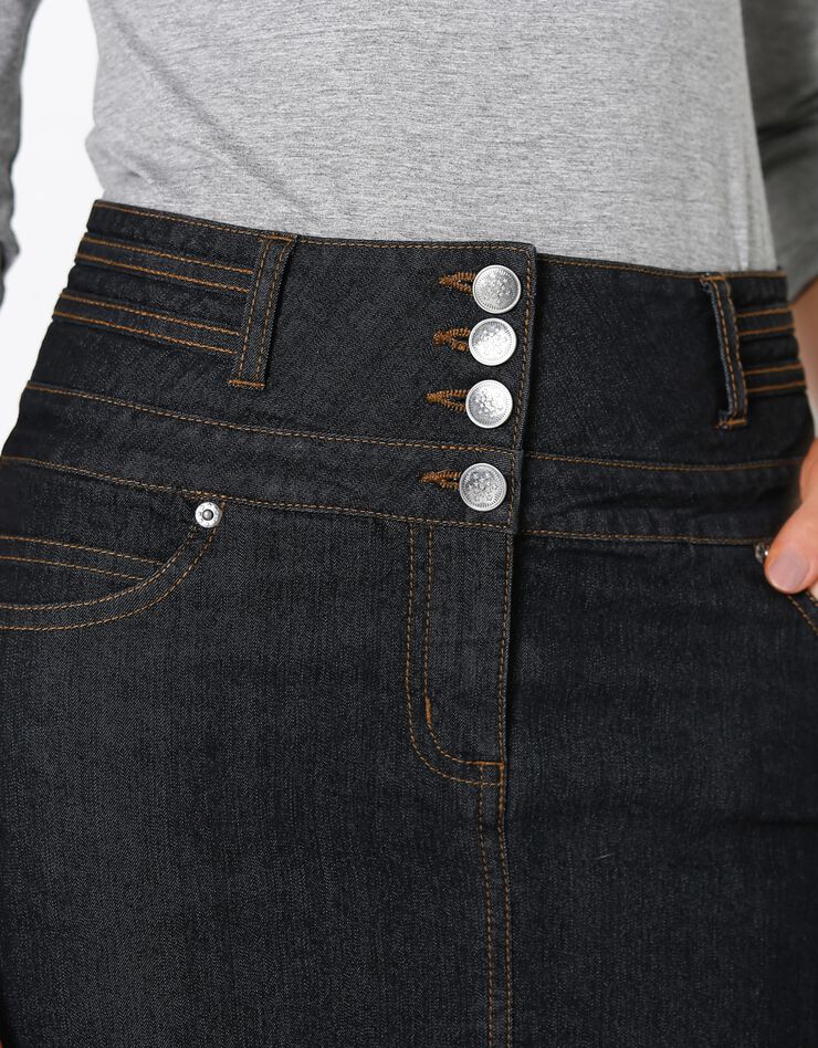 Jupe jean taille haute (black) Jupe jean taille haute (black)