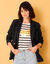Veste blazer, boutonnage croisé (marine)