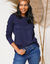T-shirt uni manches longues (marine)