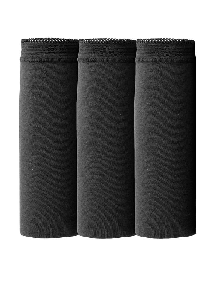 Culotte maxi basique - lot de 3 (noir)