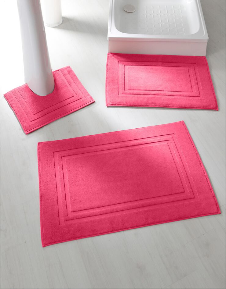 Tapis de bain éponge double liteau (grenade) Tapis de bain éponge double liteau (grenade)