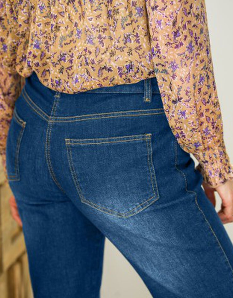 Jean coupe "mom" ceinture boutonné (stone) Jean coupe "mom" ceinture boutonné (stone)