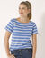 T-shirt marinière manches courtes (bleu / blanc)