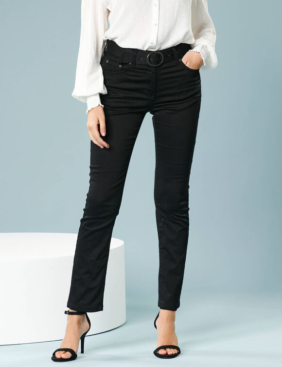 Pantalon droit, Spécial Petites (noir)