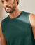 T-shirt col rond sans manches - lot de 3 (ch azur + tilleul + vert)