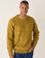Pull col rond maille irlandaise (curry moulin&eacute;)