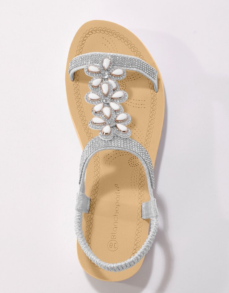 Sandales-bijou compensées - gris (gris) Sandales-bijou compensées - gris (gris)