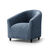 Housse bi-extensible microfibre gaufrée graphique pour fauteuil cabriolet (bleu)