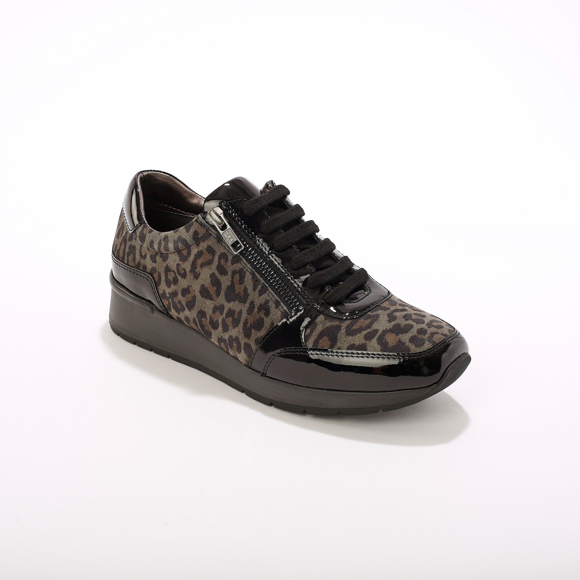 Tennis compens es en cuir verni certifi LWG imprim tachet