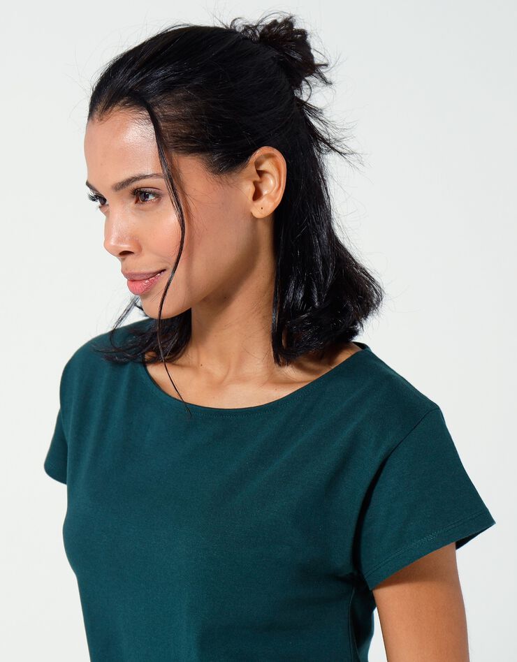 Tee-shirt manches courtes (vert foncé) Tee-shirt manches courtes (vert foncé)