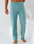 Pantalon pyjama coton uni (aqua)