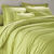 Linge de lit uni coton (vert pomme)