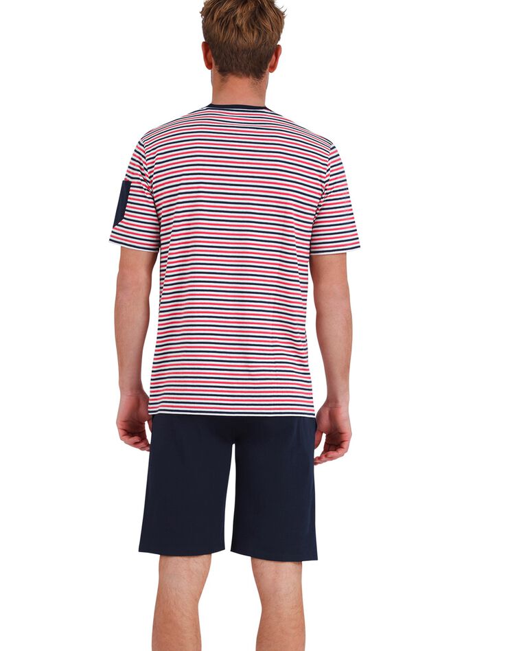 Pyjashort Athéna® rayures (marine / rouge) Pyjashort Athéna® rayures (marine / rouge)