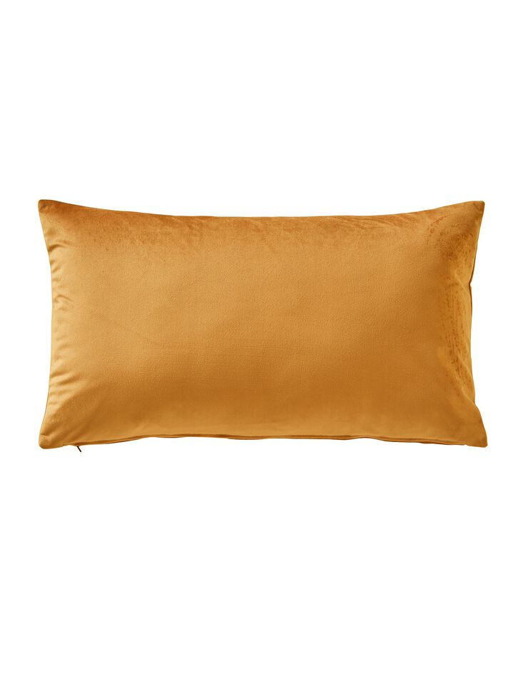 Housse coussin en velours uni - lot de 2 (ambre)