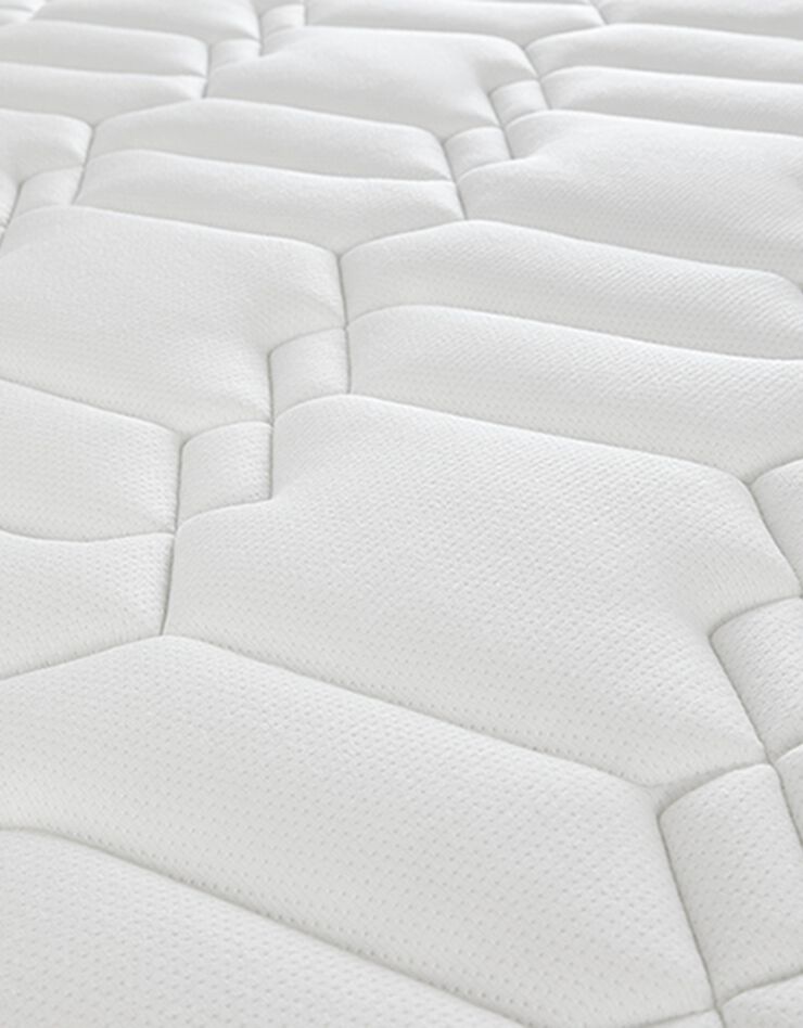 Matelas 560 ressorts Mérinos 24 cm confort ferme (blanc)