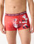 Lot de 2 boxers imprim&eacute; No&euml;l , en microfibre stretch (rouge)