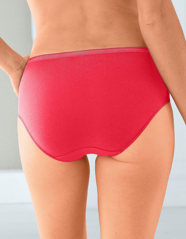 Culotte maxi basique - lot de 3 (corail + bleu + mauve)