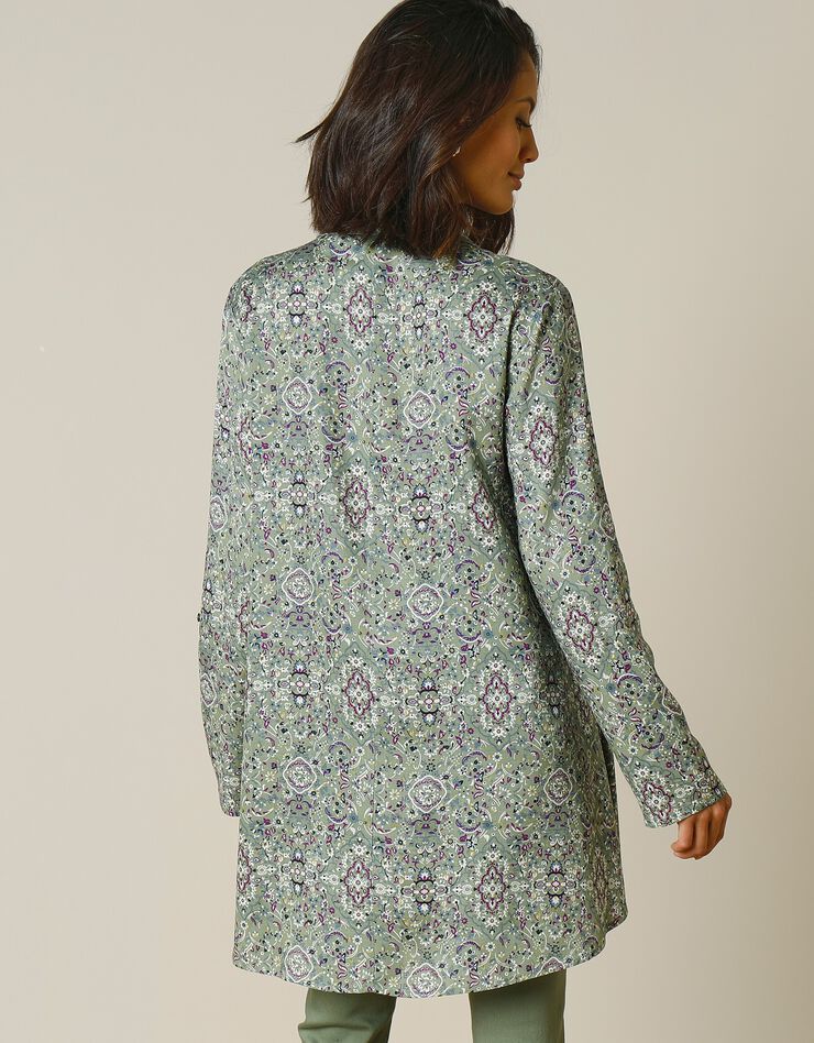 Tunique imprimée cachemire col chemise (tilleul) Tunique imprimée cachemire col chemise (tilleul)