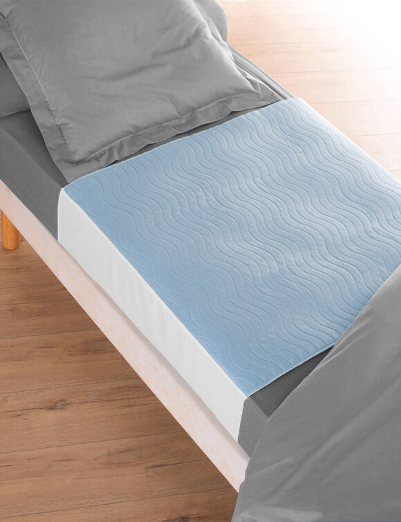 Prot&egrave;ge-matelas imperm&eacute;able avec rabats (blanc)