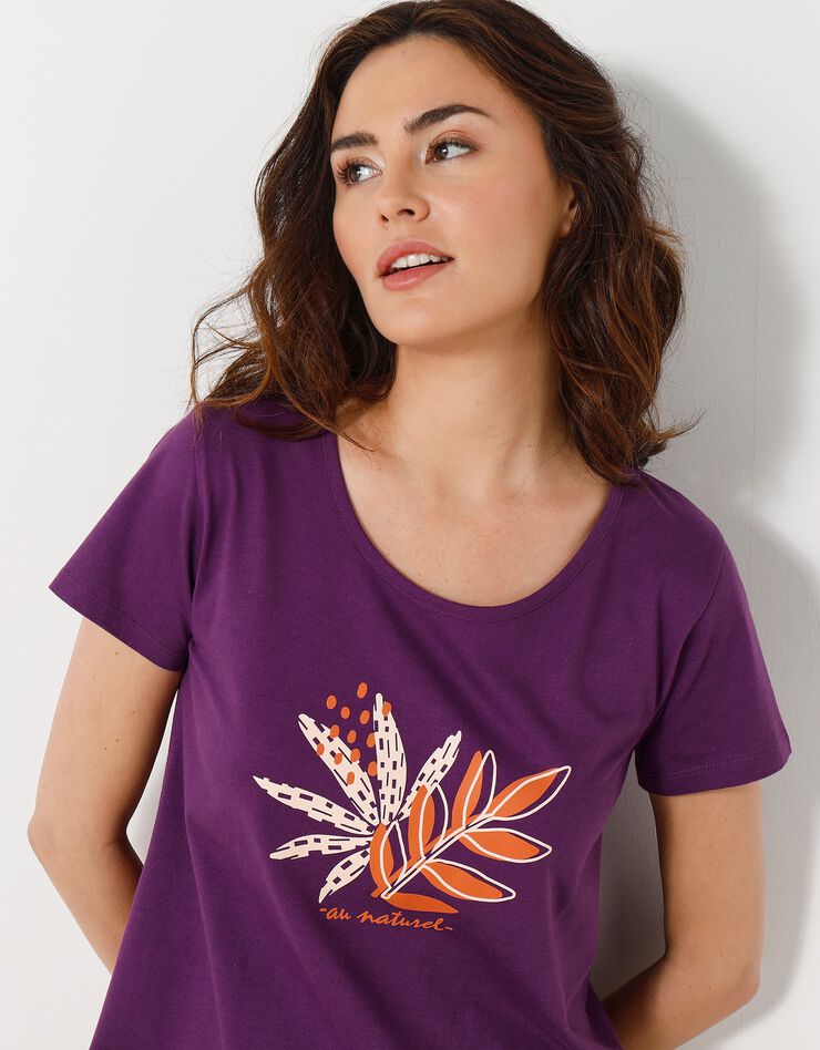 Chemise de nuit courte motif 