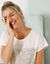 T-shirt imprimé col rond (beige)