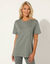 T-shirt volume loose (kaki)