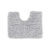 Tapis de bain uni moelleux microfibre (gris perle)