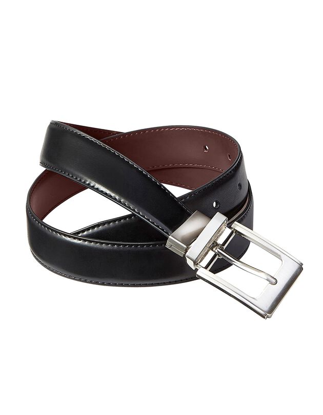 Ceinture réversible cuir (noir / marron)