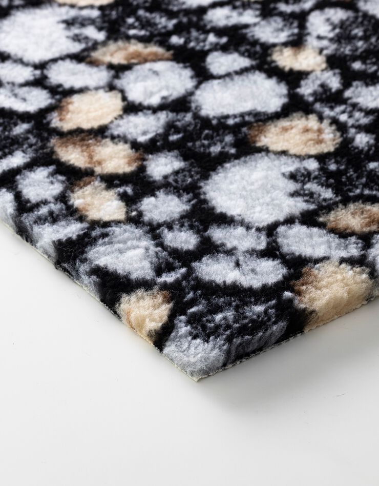Tapis de bain cailloux (gris / beige)