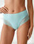 Culotte forme maxi coton uni stretch et dentelle  - lot de 3 (bleu + marine + vert)